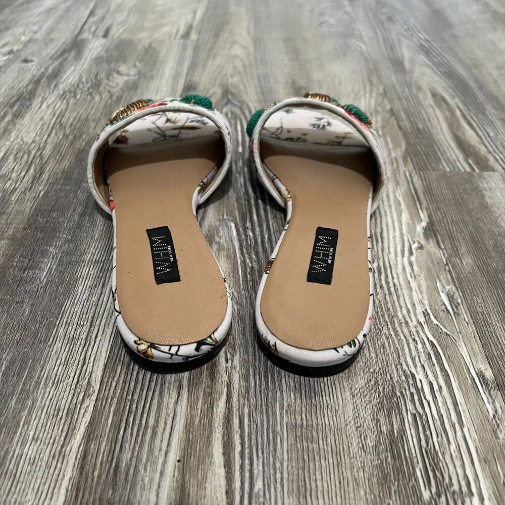 WHIM New York Leela Embroidered Slide Sandals EU 37 - Picture 3 of 9